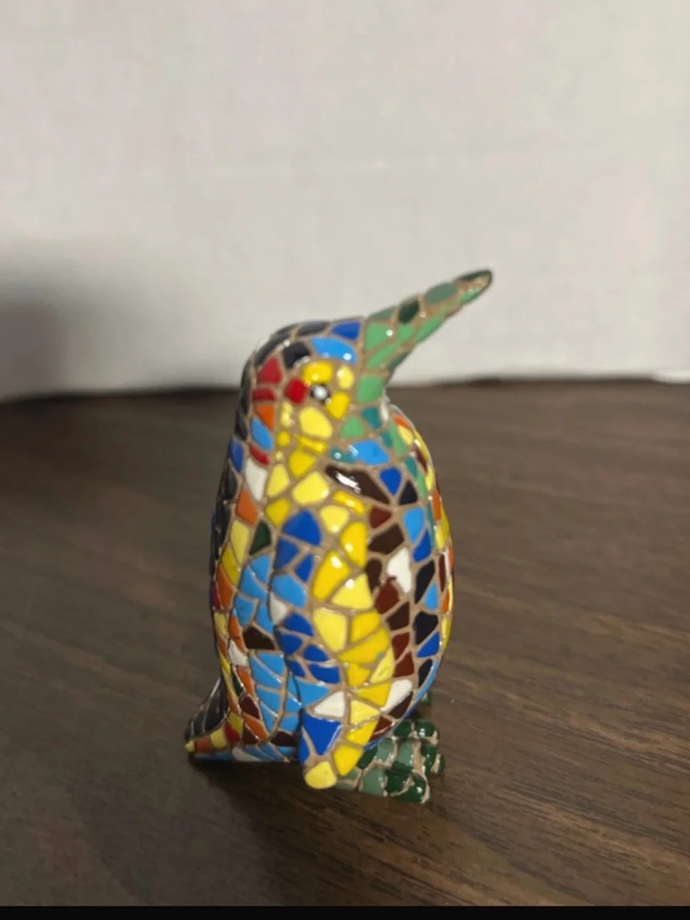 Barcino Mosaic Classic Collection Multicolor Penguin Figurine